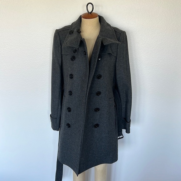 Burberry Brit Wool Coat Jacket Size 12 (EU46) - Picture 3 of 16